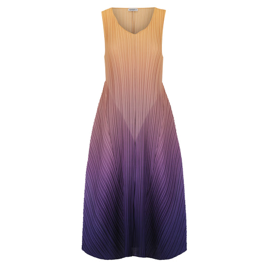 Alquema | Long Estrella Dress / Honey Gold Astral