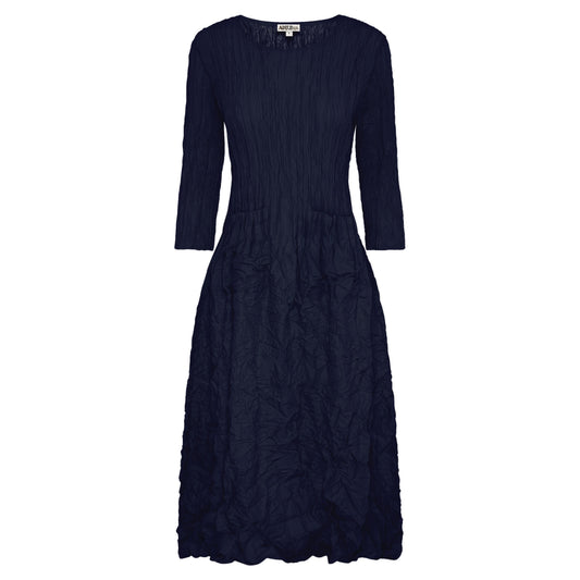 Alquema | 3/4 Sleeve Smash Pocket Dress / Midnight