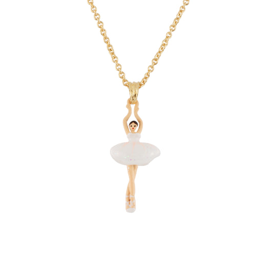 Mini Pas De Deux Ballerina White Necklace | MINI-PAS-DE-DEUX-BALLERINA-WHITE-NECKLACE-AEMDD3011