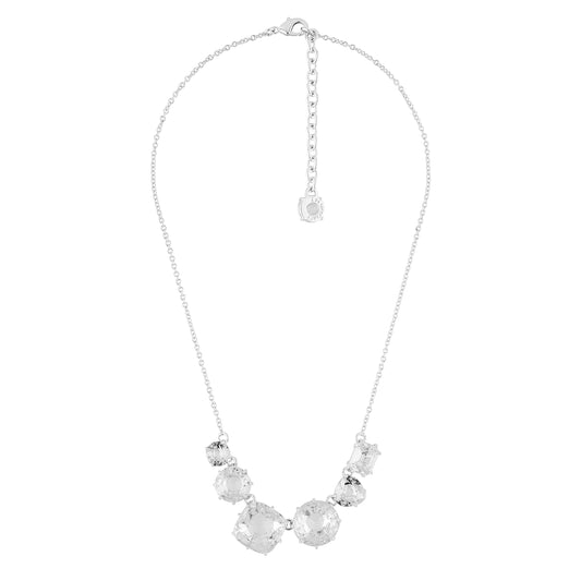Silver 6 Stones La Diamantine Thin Necklace