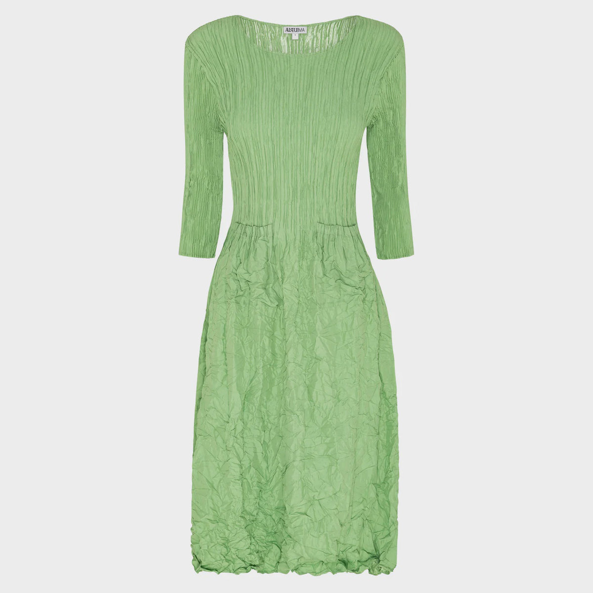 Alquema | 3/4 Sleeve Smash Pocket Dress / Pistachio