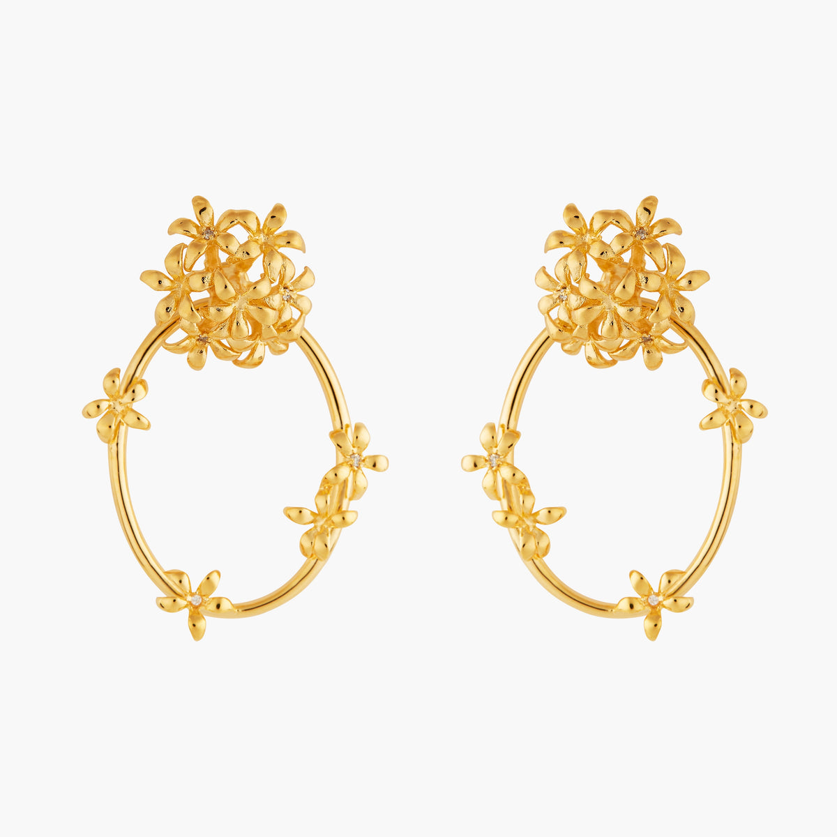 Star Jasmine Hoop Earrings | ANJA1041