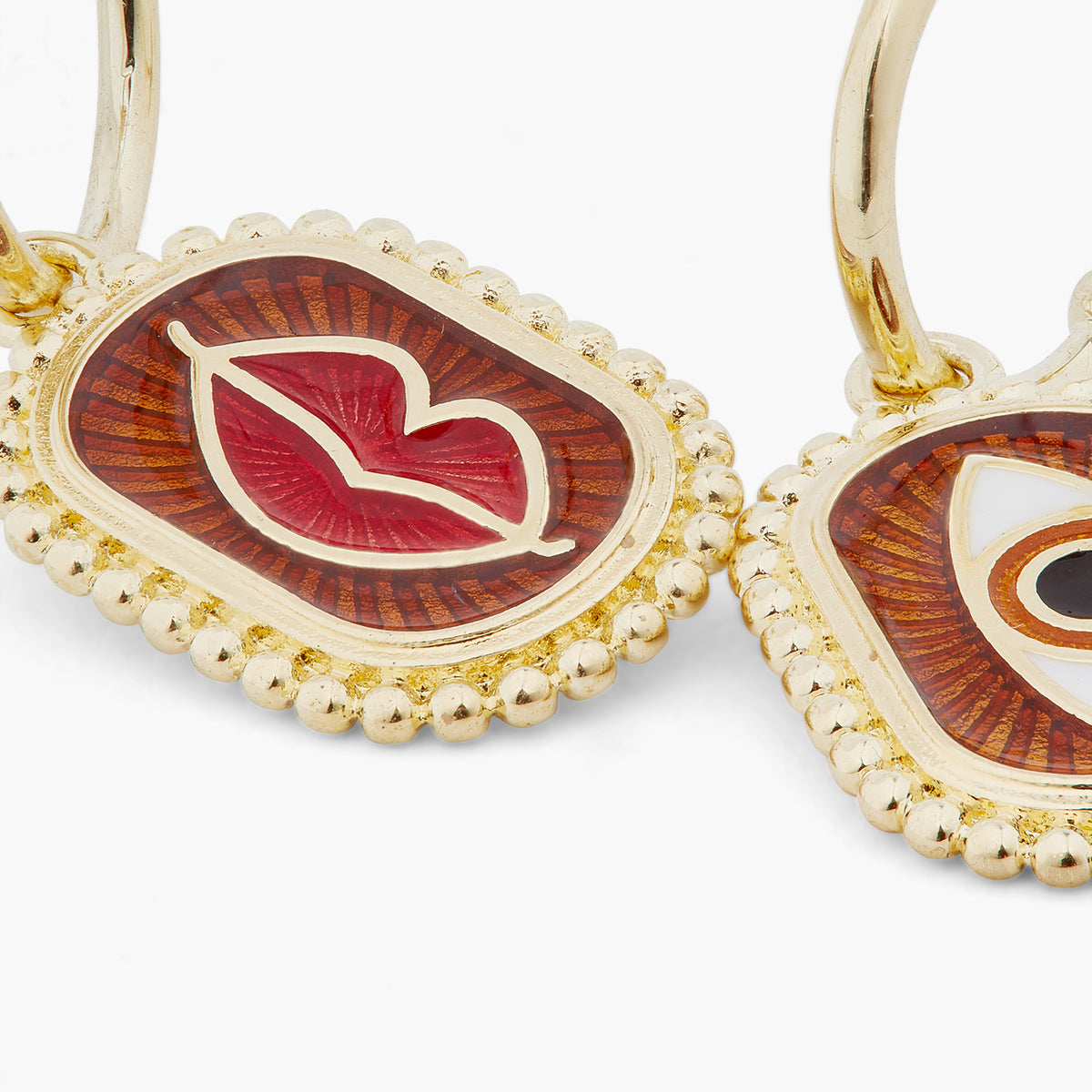 Divine Protection Asymmetrical Earrings | ARAD1021