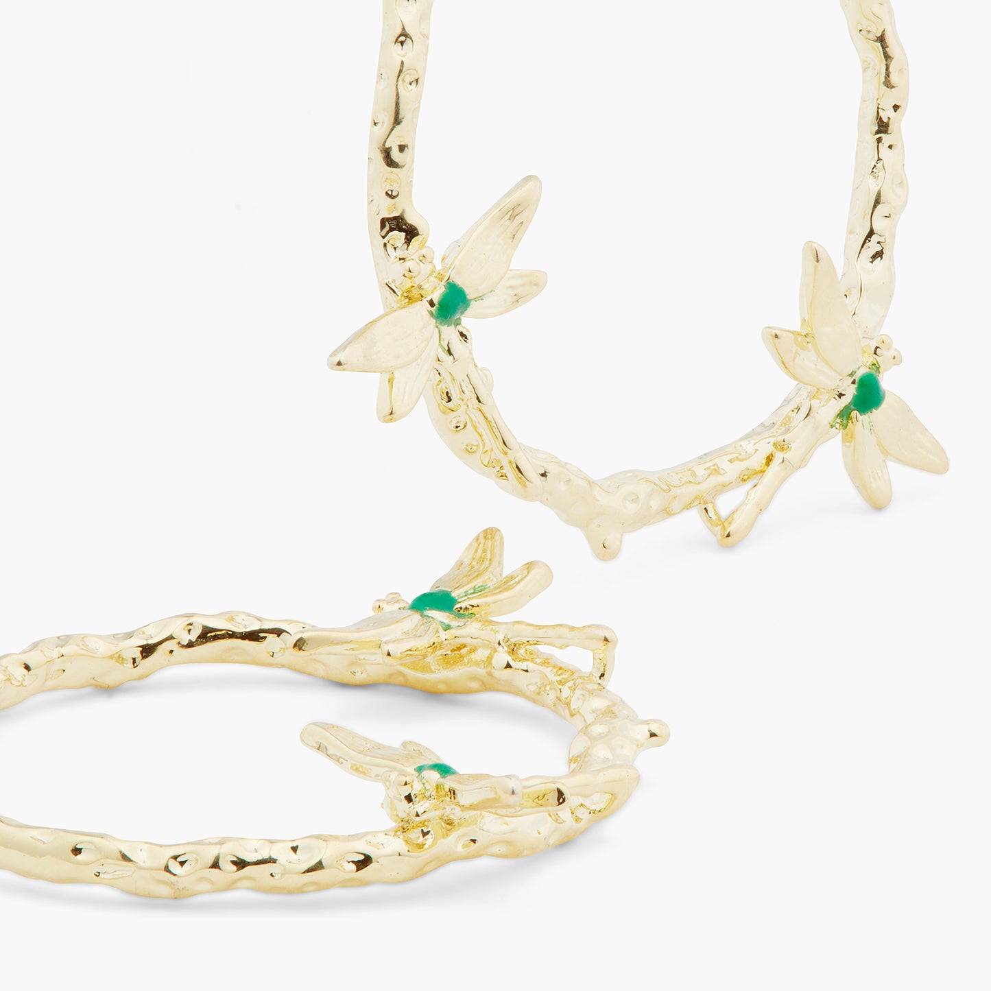 2 Dragonfly Hoop Earrings | ARAM1051