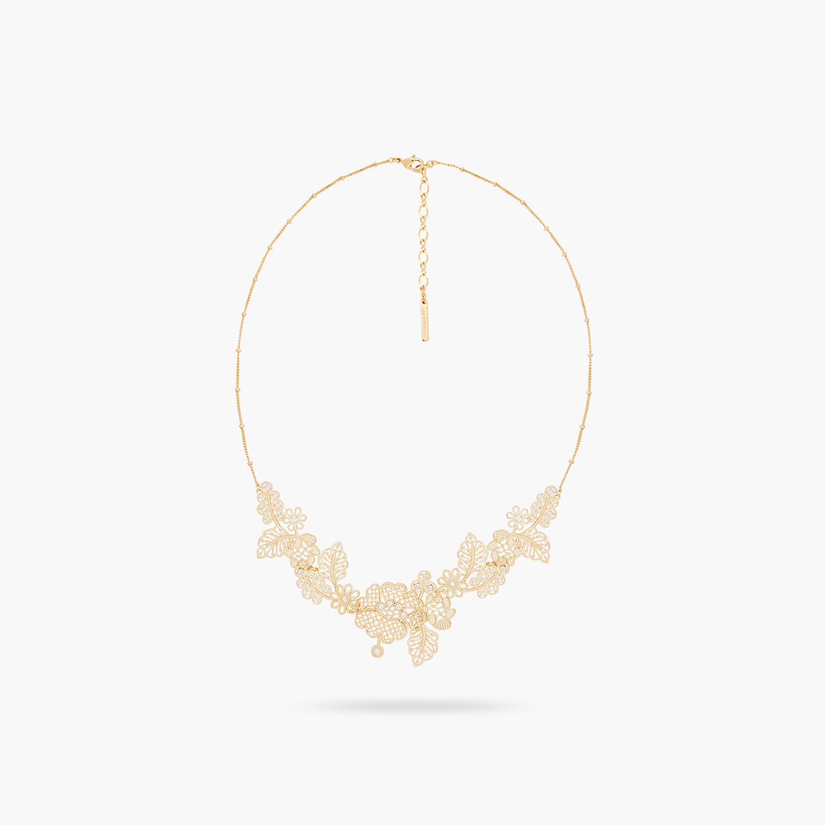 Gold Thread Statement Necklace | ARFO3011