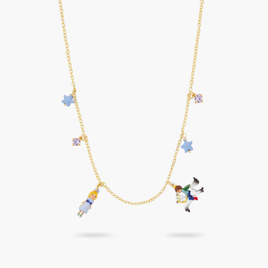 Enchanted Hair Princess And Prince Charm Necklace