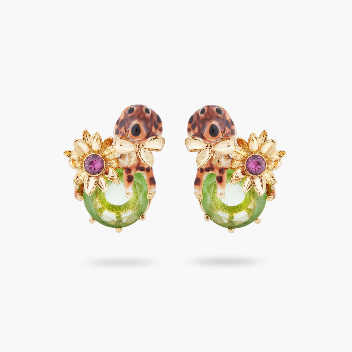 Dachshund And Stone Earrings | ASLA1041