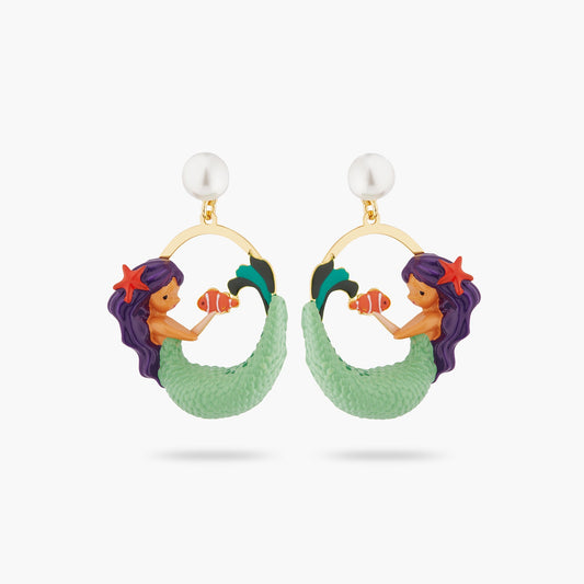 Mermaid And Pearl Earrings