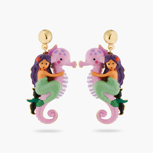 Mermaid And Seahorse Earrings