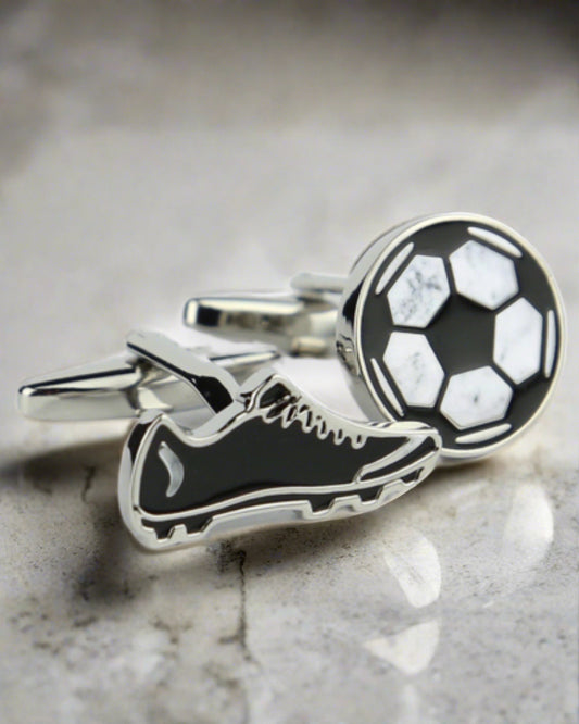 Boot Ball Soccer Boot & Ball Cufflink