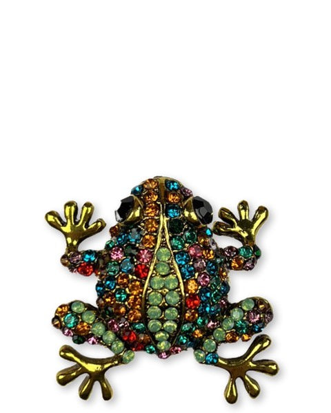 Diamante Frog Pin - Assorted