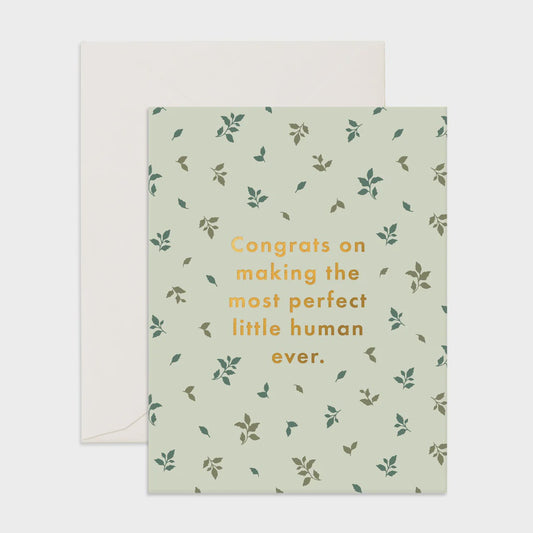 Perfect Human Broderie Greeting Card New
