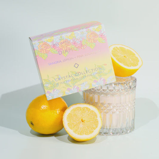 Mrs Darcy Candle / Diamond - Sangria, Lemon + Pink Sugar Jam