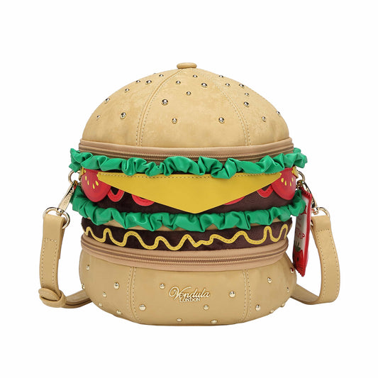 Kitty's Drive In Movie Catablance Burger Crossbody Bag