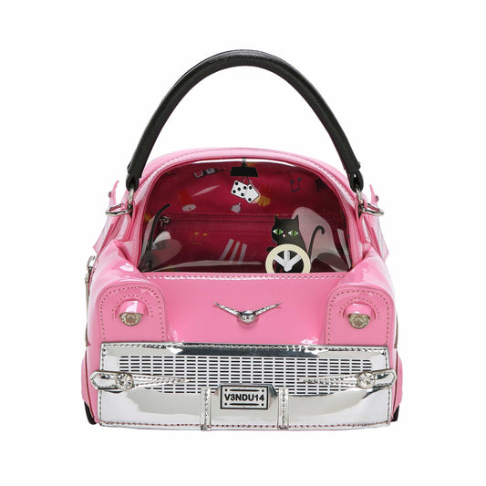 Kitty's Drive In Movie Catablanca Cattilac Top-Handle Bag
