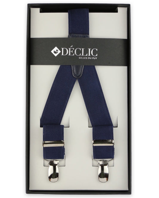 Satin Navy Bb Braces Satin 25Mm Clip