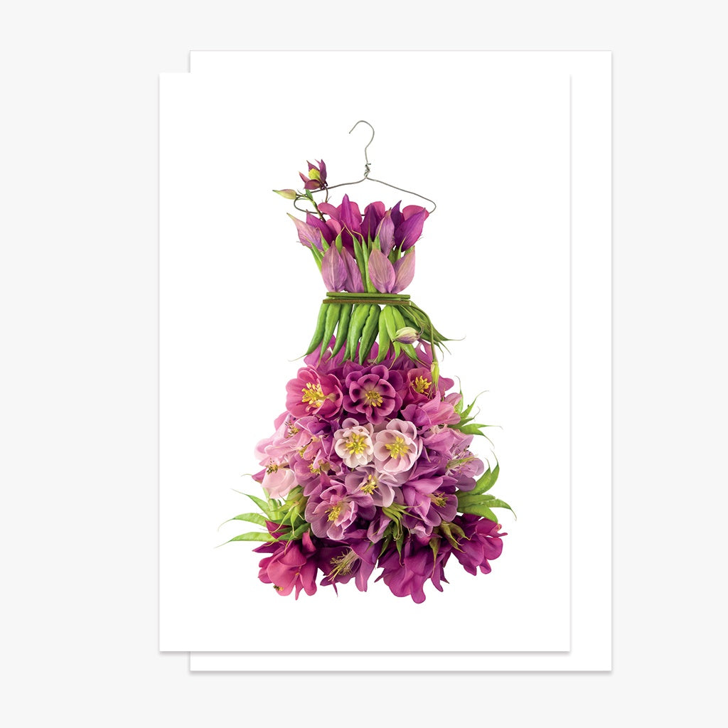 Aquilegia Dress Greeting Card