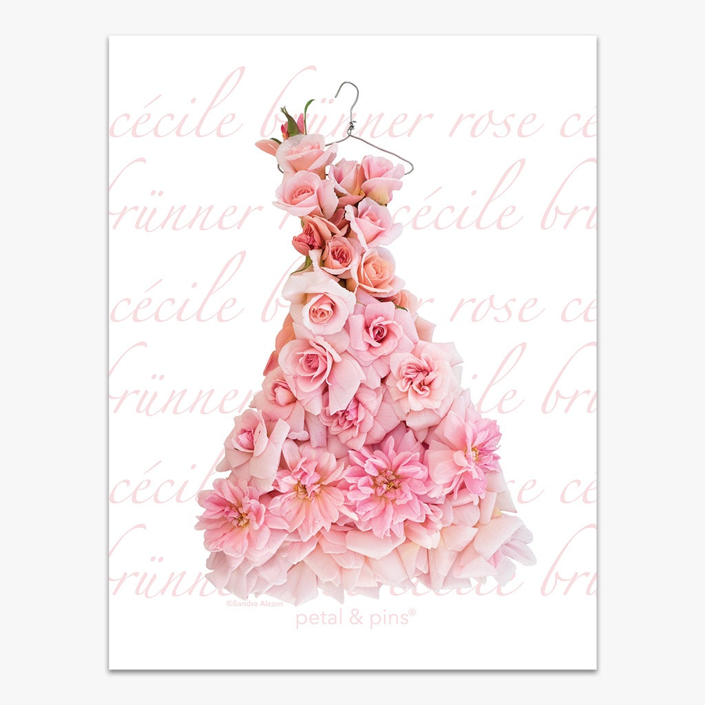 Cécile Brünner Rose Dress Tea Towel