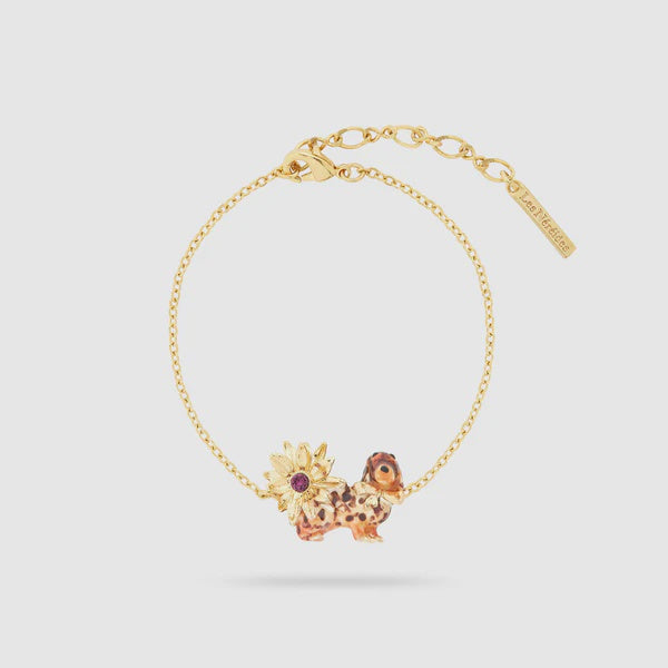 Daschund And Flower Fine Bracelet | ASLA2021