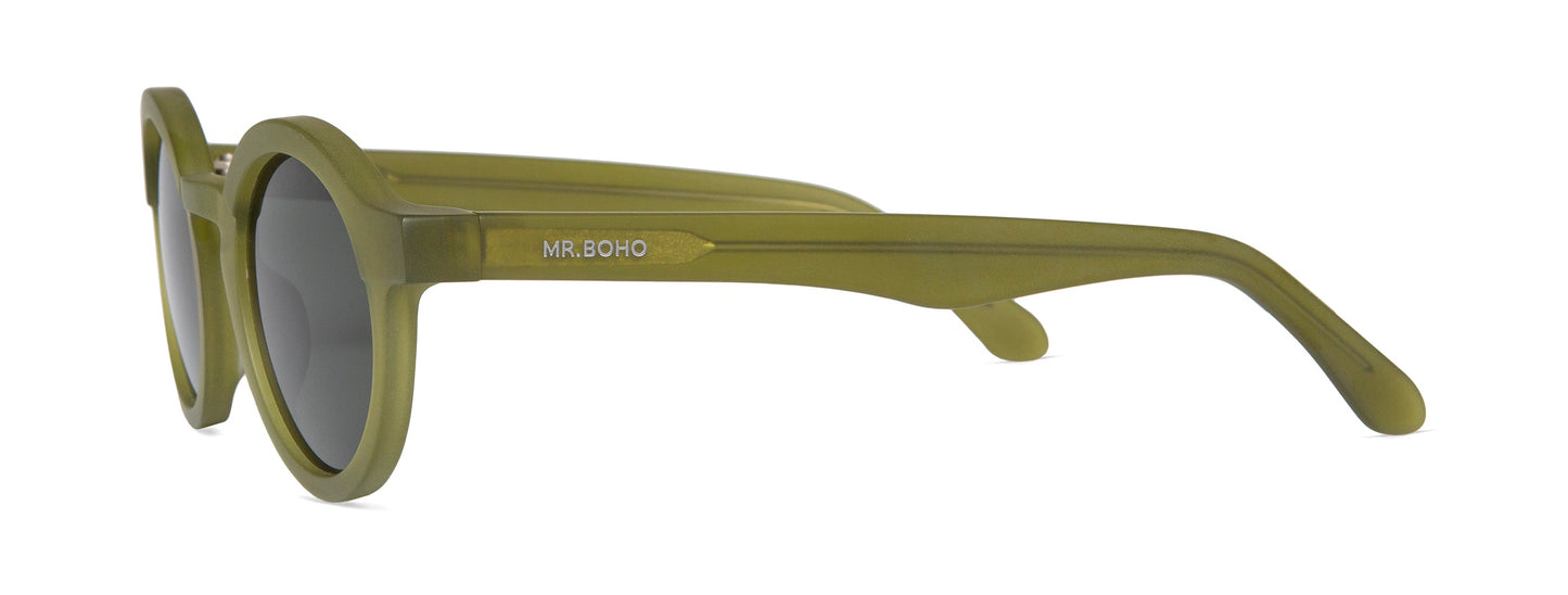 MR.BOHO Dalston Sunglasses, Matte Basil main image 1